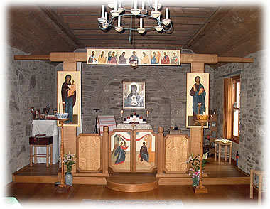 Iconostasis and sanctuary